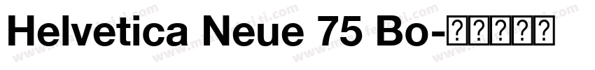 Helvetica Neue 75 Bo字体转换